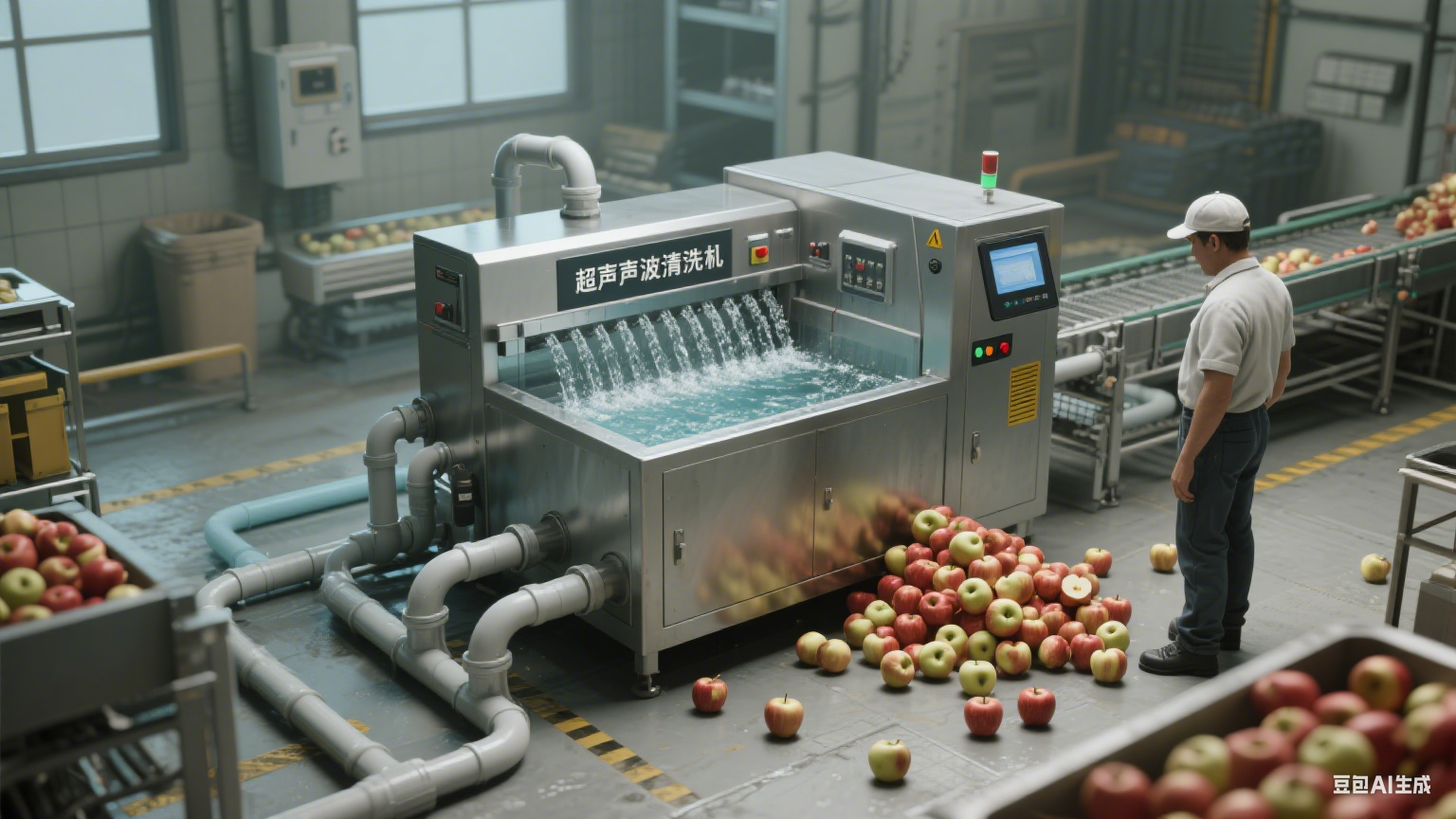 超声波清洗机：水果加工线的 “高效清洁卫士”(4)