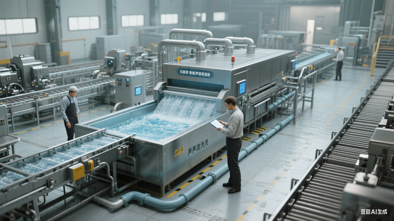 大型食品机械厂中超声波清洗机在蔬菜加工中的应用(5)