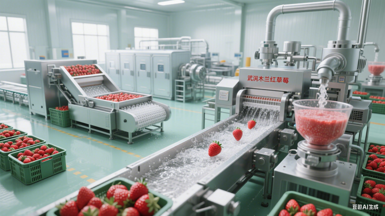 超声波清洗机在草莓加工的核心作用(3)
