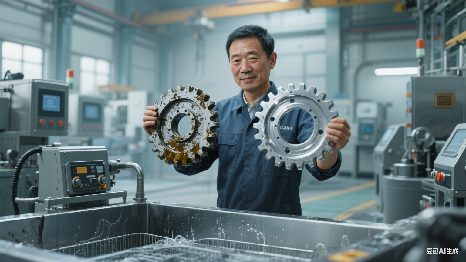 大容量大功率超声波清洗机咋干活？(1)