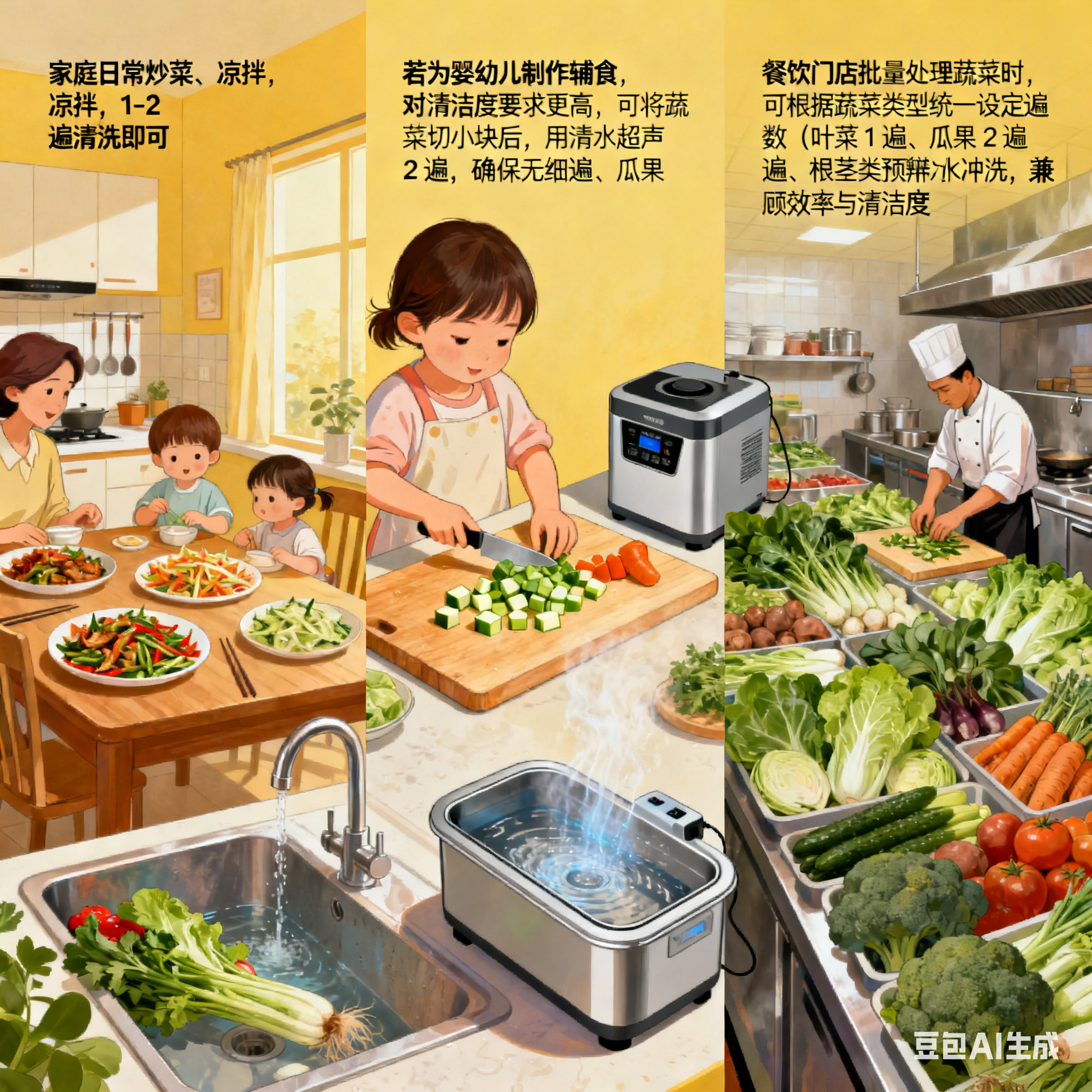 超声净蔬：蔬菜超声波清洗机的遍数智慧与鲜护之道(4)