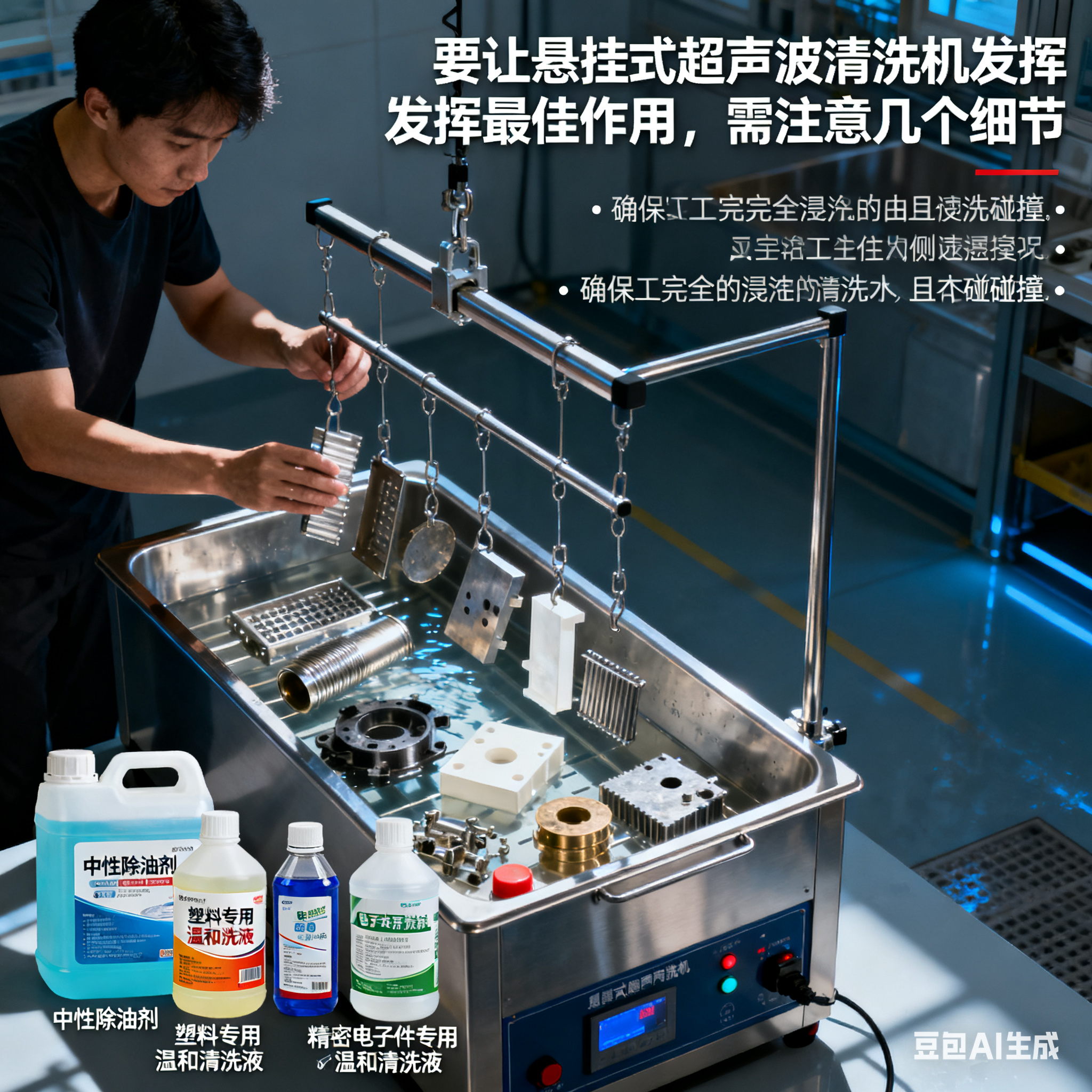 悬净赋能・声波焕新 —— 悬挂式超声波清洗机的技术特性(5)