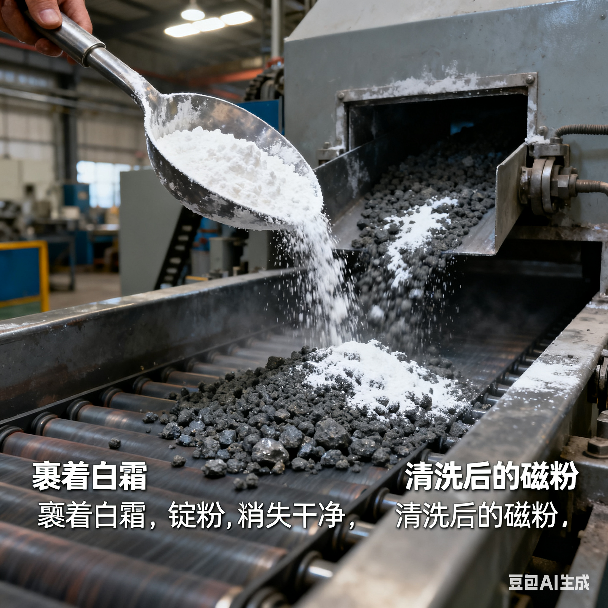 磁粉超声波清洗线如何洗掉淀粉？(1)