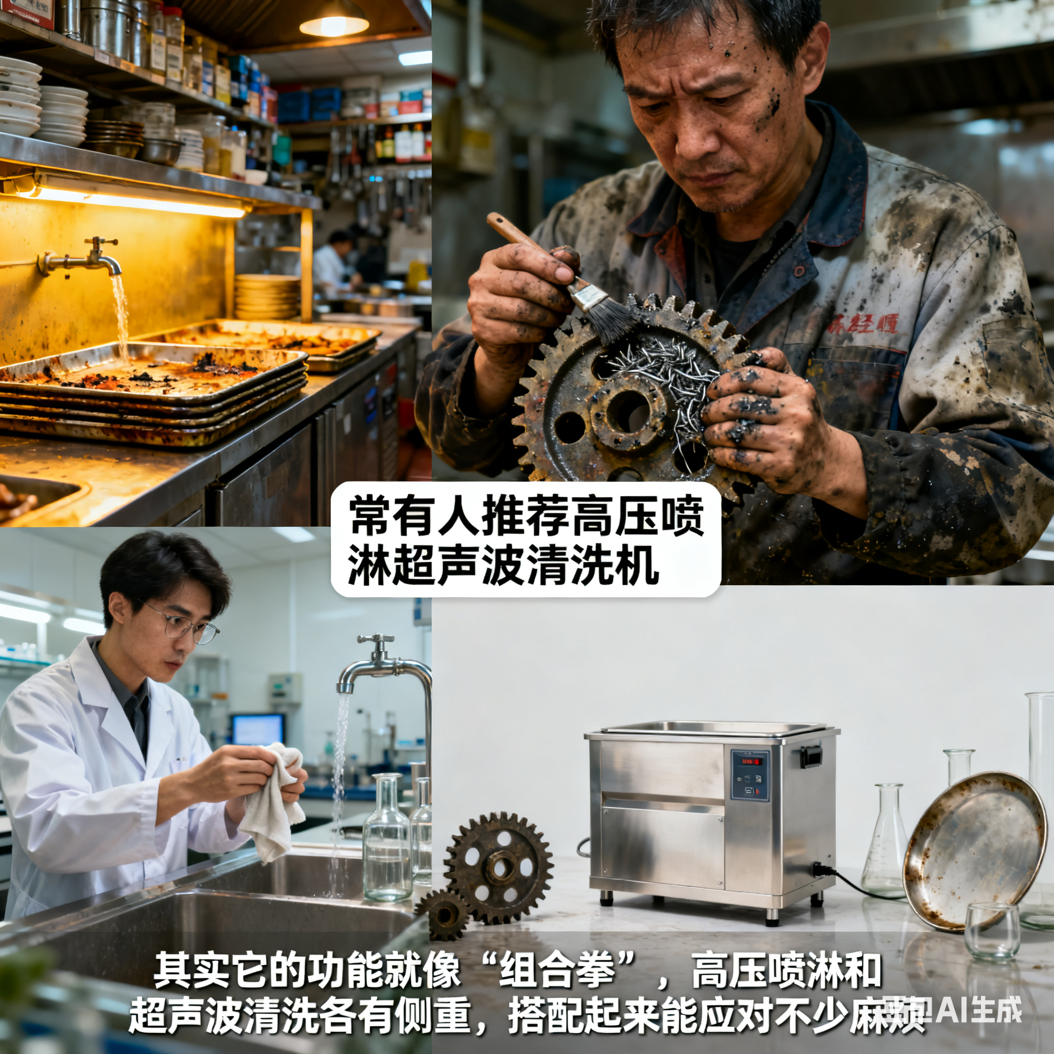 高压喷淋超声波清洗机，功能到底有哪些？(1)