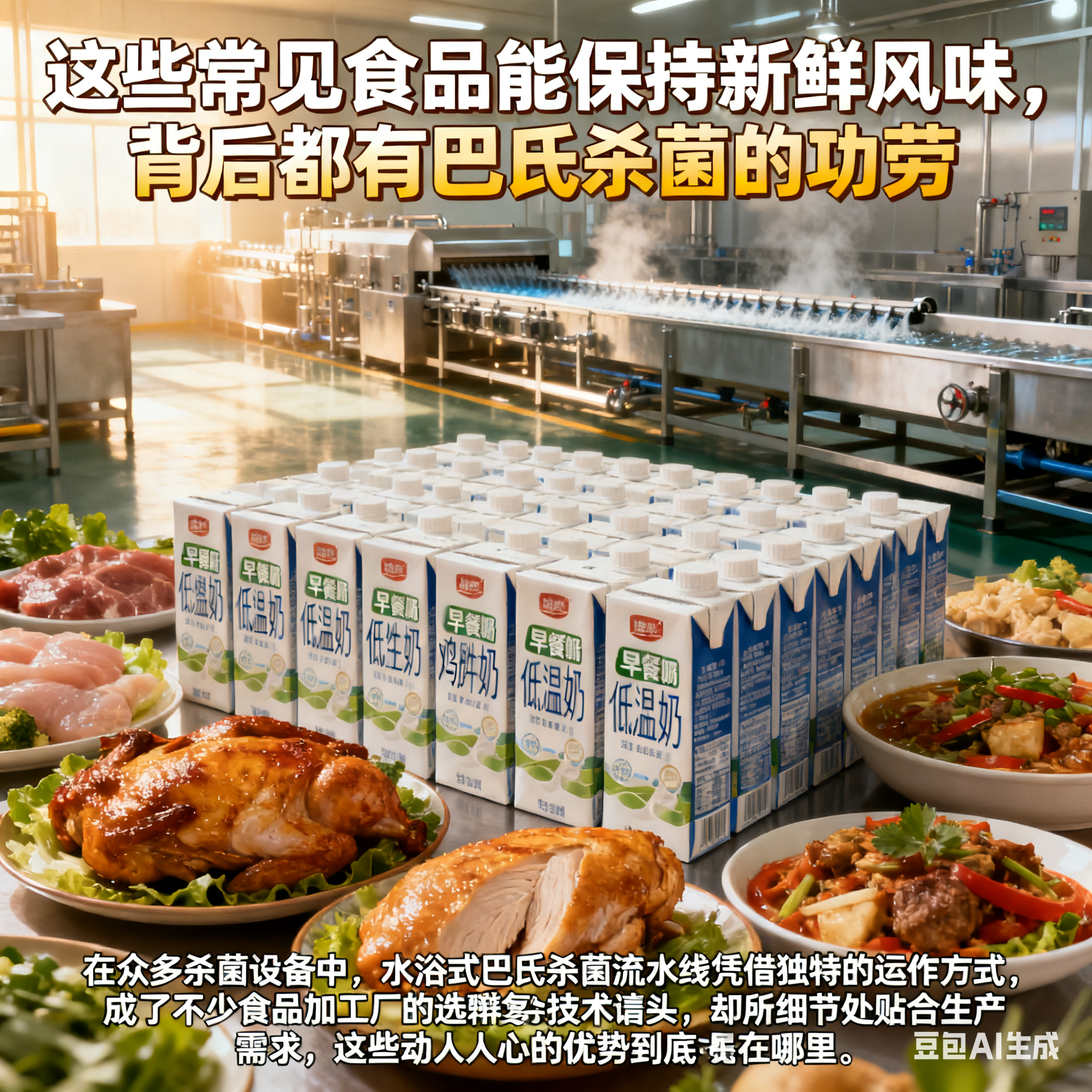 水浴式巴氏杀菌流水线，优势如何打动食品加工？(1)