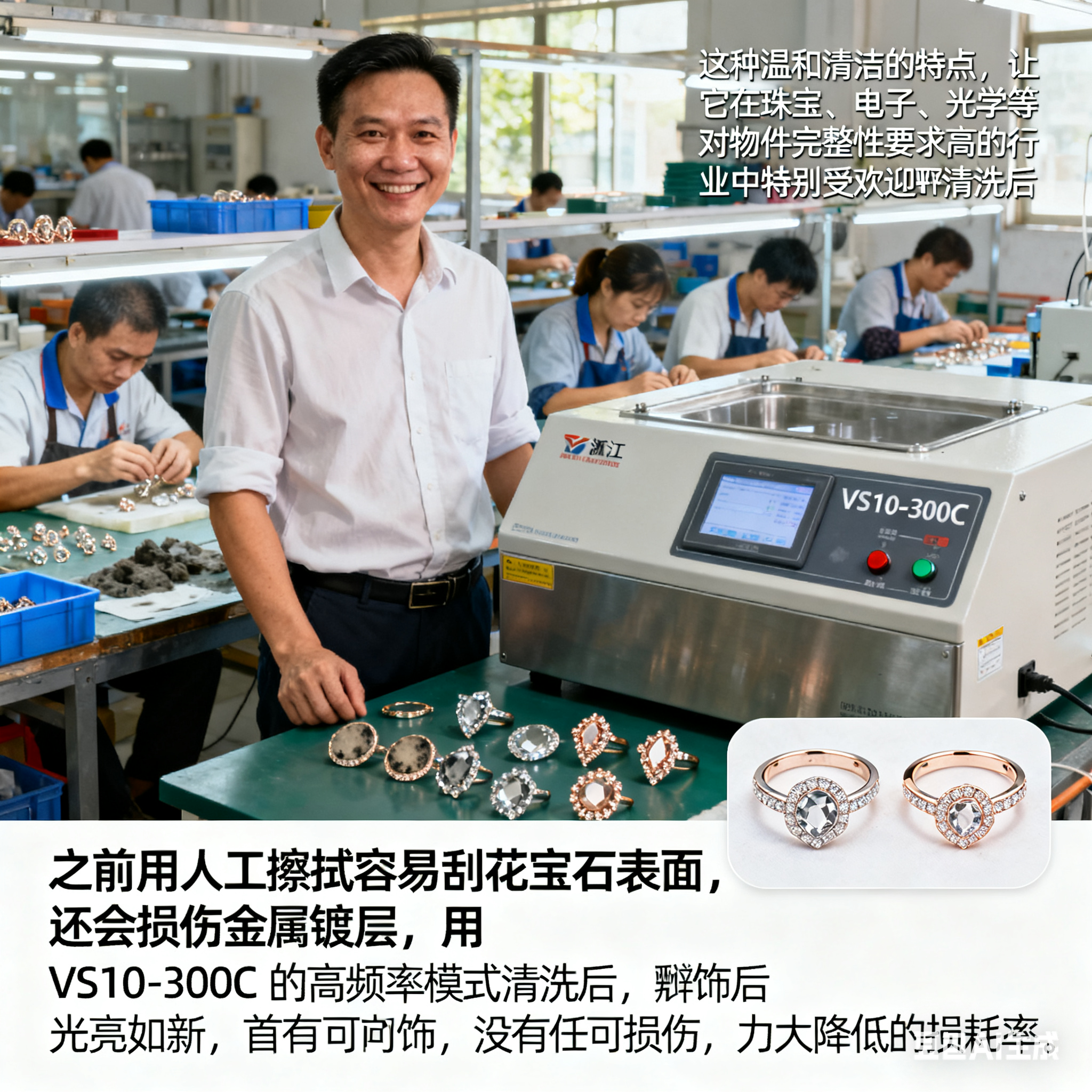 VS10-300C 双频超声清洗机，优点在哪？(3)