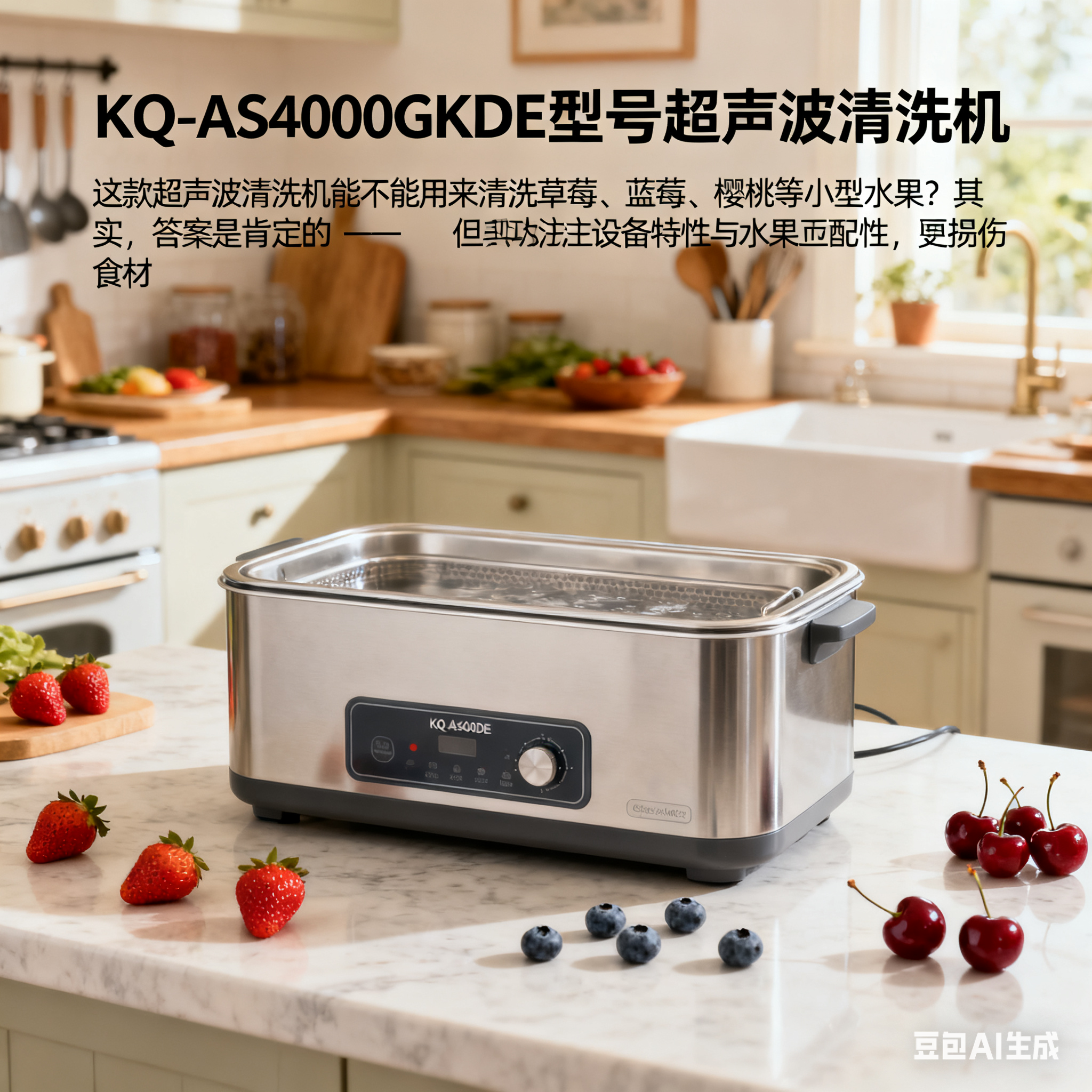 KQ-AS4000GKDE 超声波清洗机，能洗小型水果吗？(1)