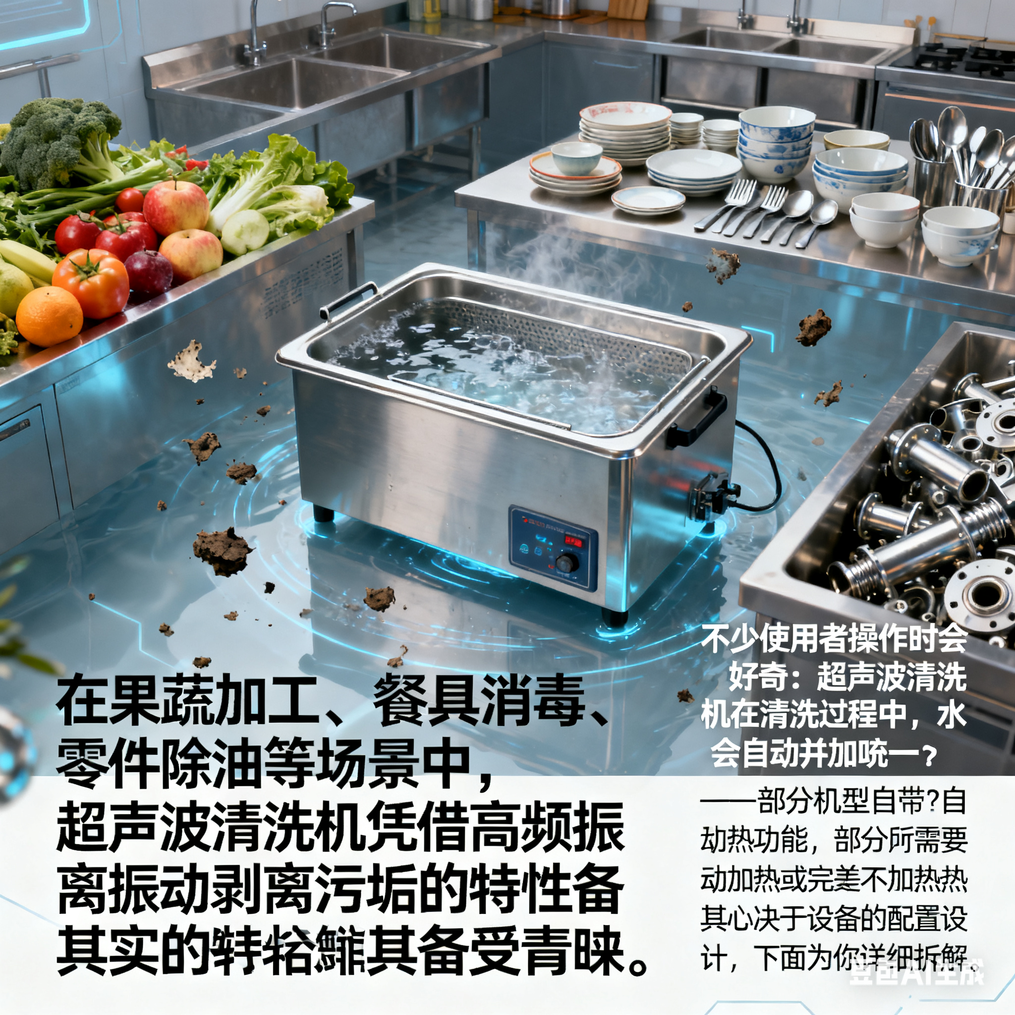 超声波清洗机，清洗时会自动加热吗？(1)