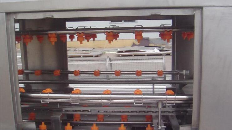 5000W 高压喷淋洗筐机，适配果蔬周转筐清洗场景吗？